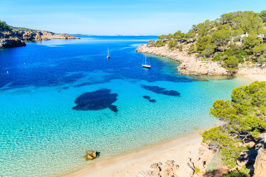 best beaches west Ibiza, The best beaches of the western coast of Ibiza